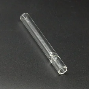 Image of Clear glass pipe glass one hitter glass smoking pipes