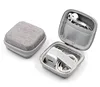 Custom fashion simple hard eva shell portable zipper earphone carrying case