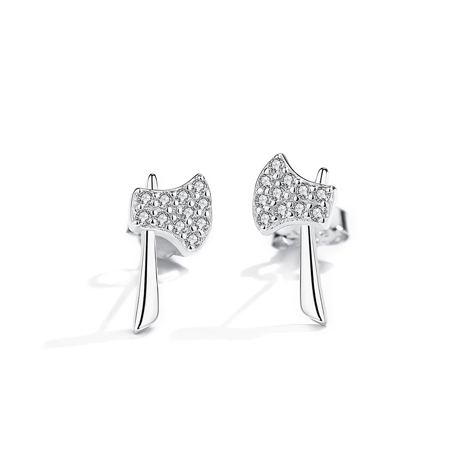 

Custom Wholesale 925 Sterling Silver Earrings Hatchet Earrings for Fashion Women Party Wearing