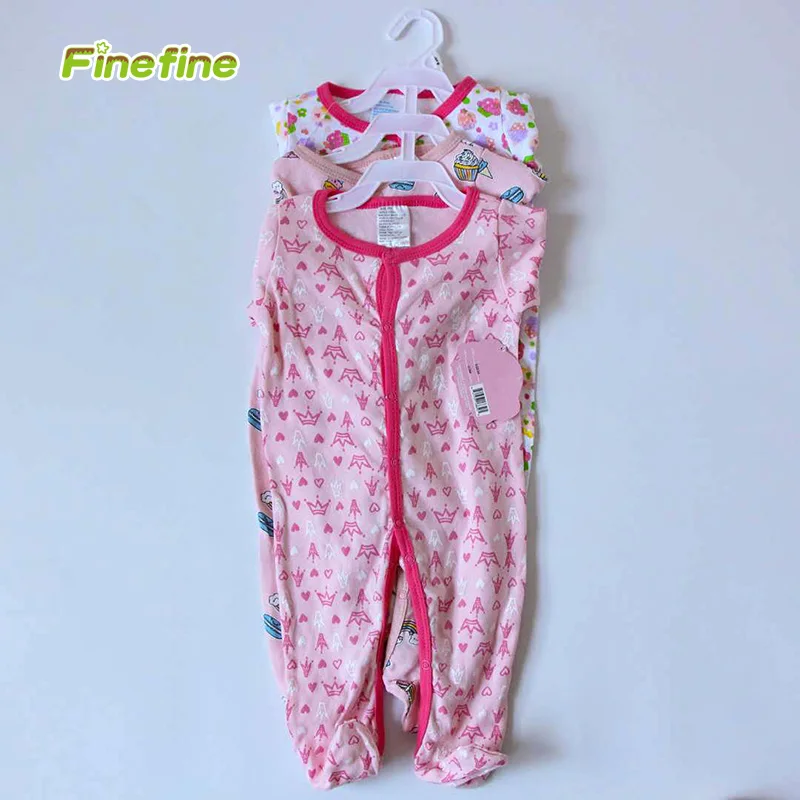 

Wholesale Cotton Baby Romper Onesie Baby Clothes Romper Jumpsuit With Footie, Same as pictures