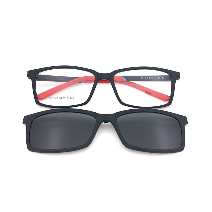 

Hot Sell Classical Style TR90 Polarized Clip On Sun Glasses