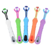 

Triple head pet teeth cleaning tooth brush for dogs