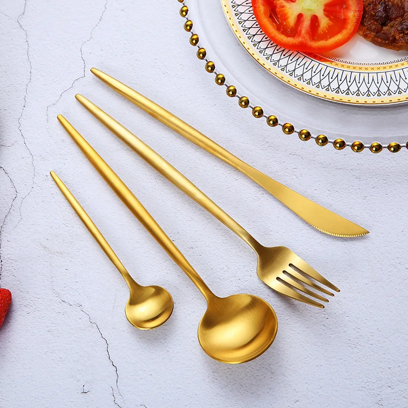 

18/10 Gold Plated Luxury Dinnerware Set 4psc set
