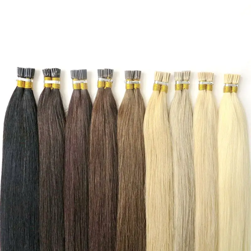 

Customized Color Pre Bonded Cuticle Remy Aligned Keratin U Flat I Tip Human Hair Extensions
