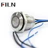 5A 250V 19mm Lock ON OFF Latching Shortest IP68 Waterproof 12V LED Push Button Switch