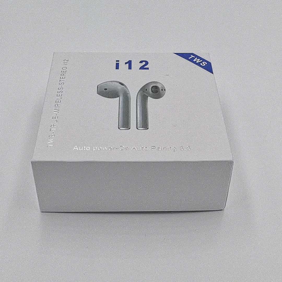 

Twin i12 TWS Stereo Earbuds Wireless Earphones With Charging Case i7,i8,i10,i11,i12,i13,i14,i16,i88,v8,mi airdot, White