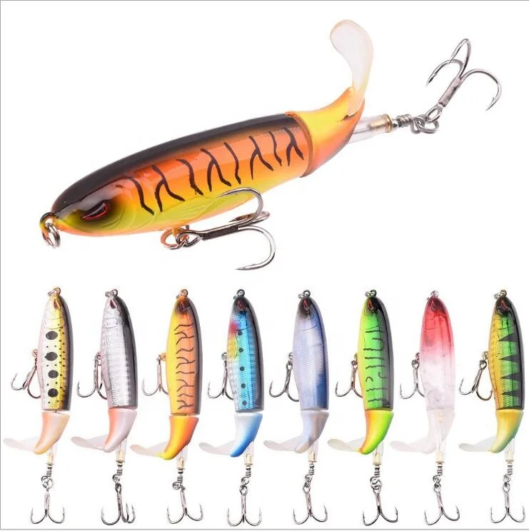 amazon ebay hot sale 13g 10cm floating water crashing wave climbing screw tractor fishing bait