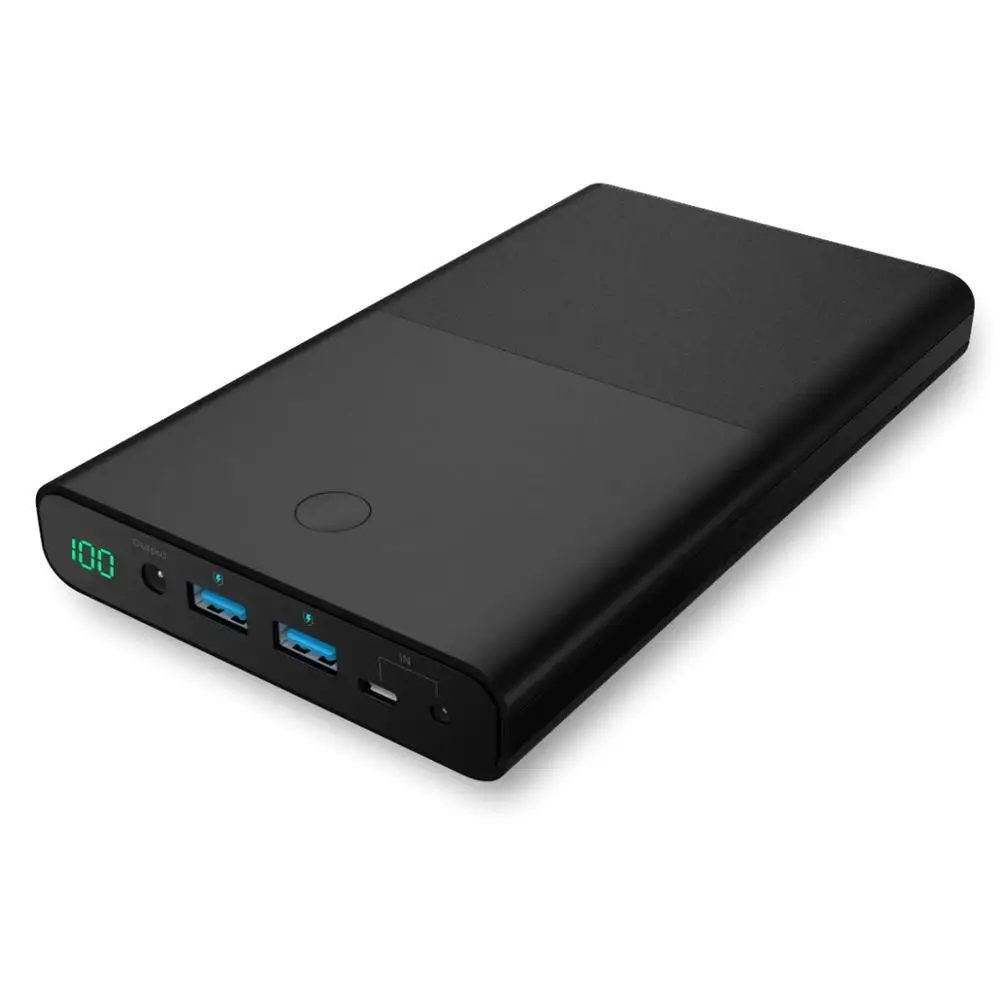 

high power 19v power bank 30000mah for notebook laptop with digital display