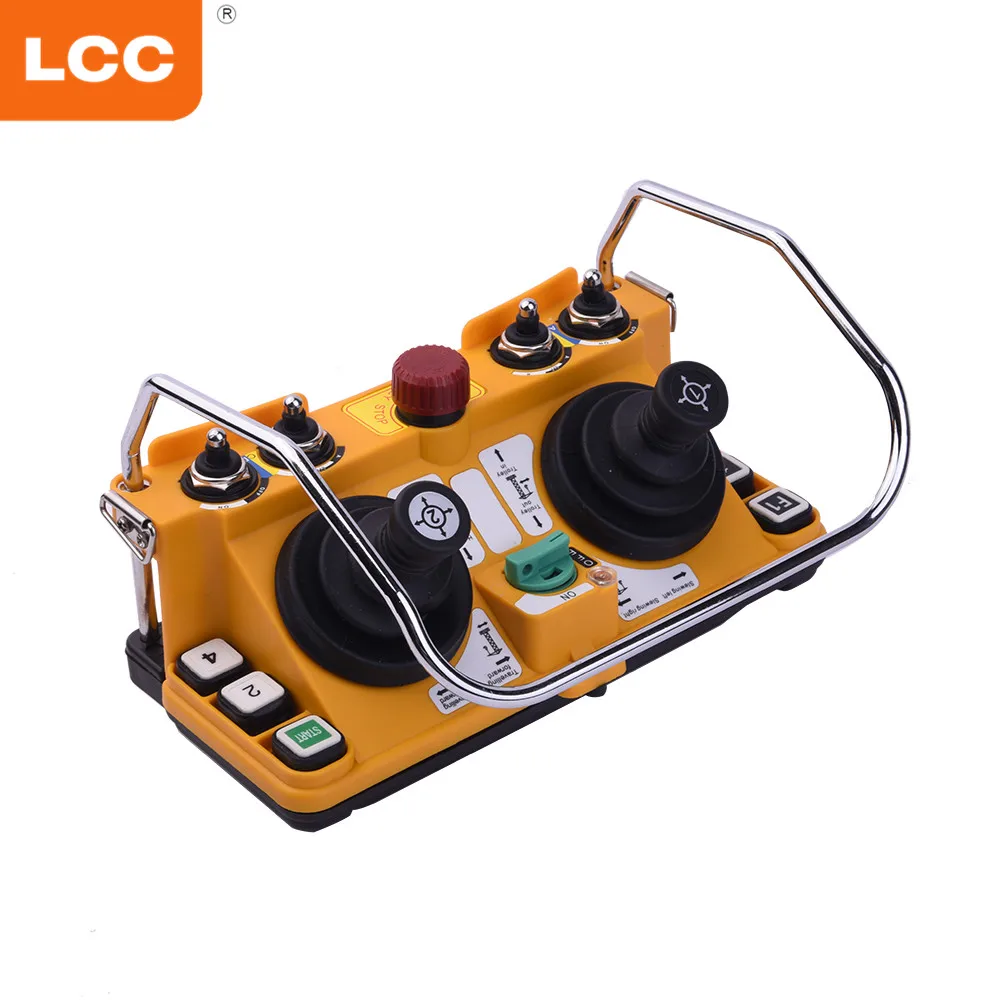 

F24-60 LCC universal Tower crane electric chain hoist wireless industrial joystick crane radio remote control, Yellow and balck