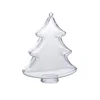 Personalised Christmas Tree Shaped Box Clear Baubles Decorating Ideas