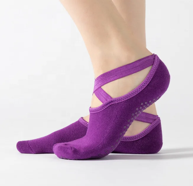

KANGYI Yoga Socks Exercise Sports Non-slip Sock Toe Five toe Barre Ballet pilates grip socks, Custom color