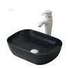 bathroom sanitary ware sink matt black color wash basin