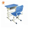 Easy to clean desktop furniture materials plastic folding chair kid desk for high school