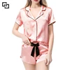 Custom Women's 100% Pure Silk Pajamas for Women Button Down Sleepwear Pj Set Nightwear for Spring Summer