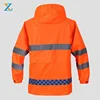 Wholesale mens safety raincoat high quality reflective adult raincoat jacket and trouser OEM custom made