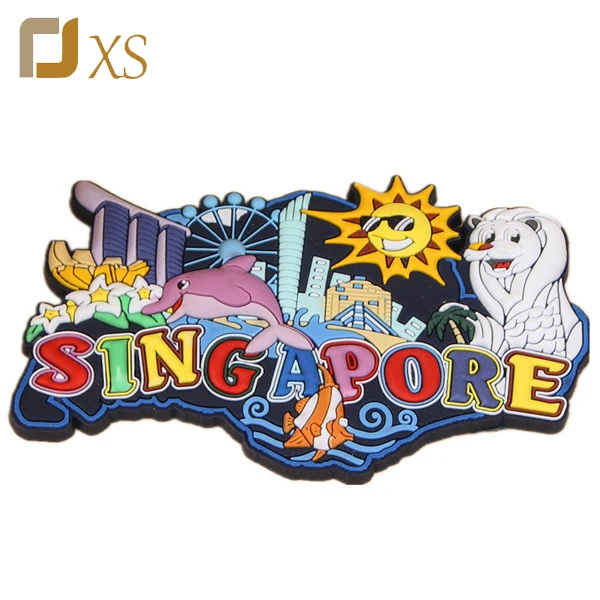 

Custom 3d Emboss Cartoon Tourist Soft Rubber Souvenir PVC Fridge Magnet