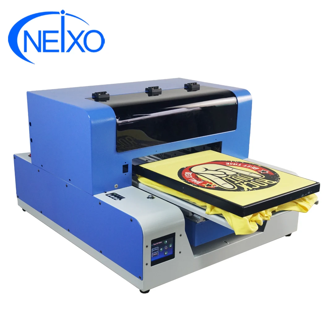 
Small T shirt white ink DTG flatbed printer A3 size 