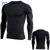Custom Men Outdoor Sport Swim Apparel manufacturer Long Sleeve UPF 50+ Baselayer Skins Fit Compression Workout Rash Guard Shirts
