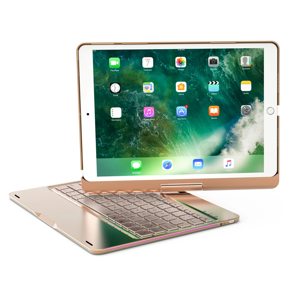 

High Quality 360 Degree Rotating Keyboard Case for iPad Air 10.5 inch 2019, Black, gold, rose gold, silver