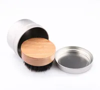 

Custom round beech wood boar bristle beard brush with gift box