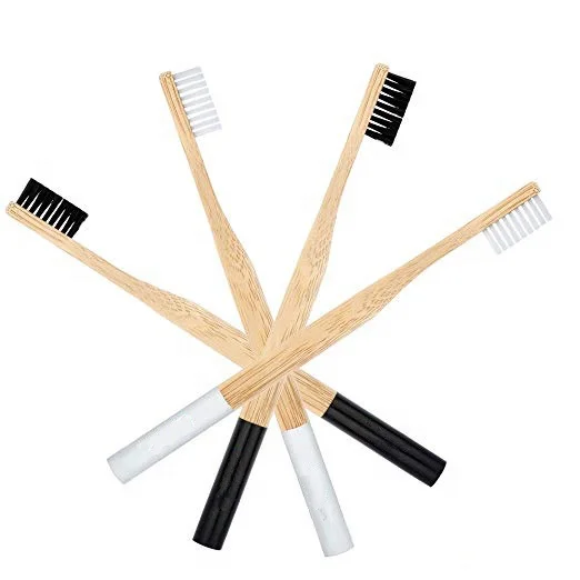 

Natural Eco-friendly custom logo bamboo toothbrush private label, Customized color
