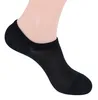 High Quality Boat bamboo fiber mesh invisible plain light silicone slip-resistant summer thin deodor socks men
