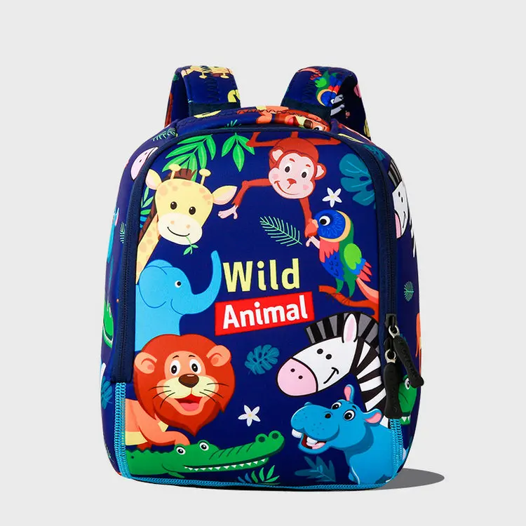 

Lymech Preschool Toddler 3D Small Neoprene Cartoon Animal Waterproof School Backpack Bag For Boys Girls Children Kids Set