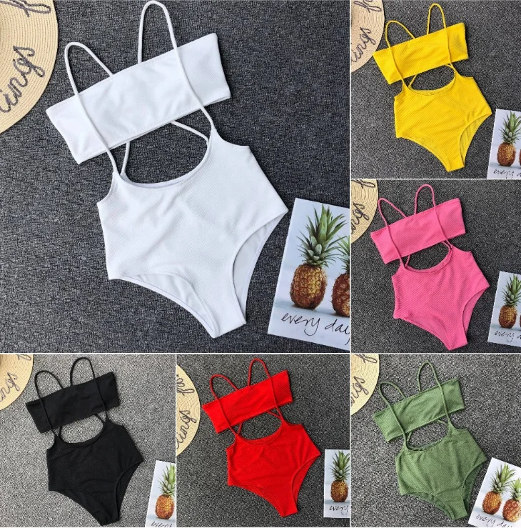 

2019 venus vacation new strapless bikini set Straps sexy swimwear bathing suit bikini women beachwear maillot push up bikinis, Picture or customized