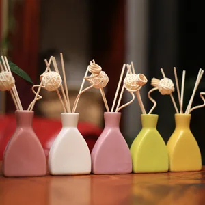 Image of Hotel custom ceramic incense reed diffuser with liquid dry flower