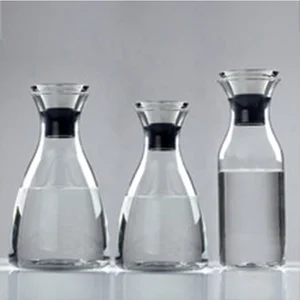 Heat Resistant Borosilicate Glass Water Pitcher / Carafe / Jug with Stainless Steel Lid for Homemade Juice & Iced