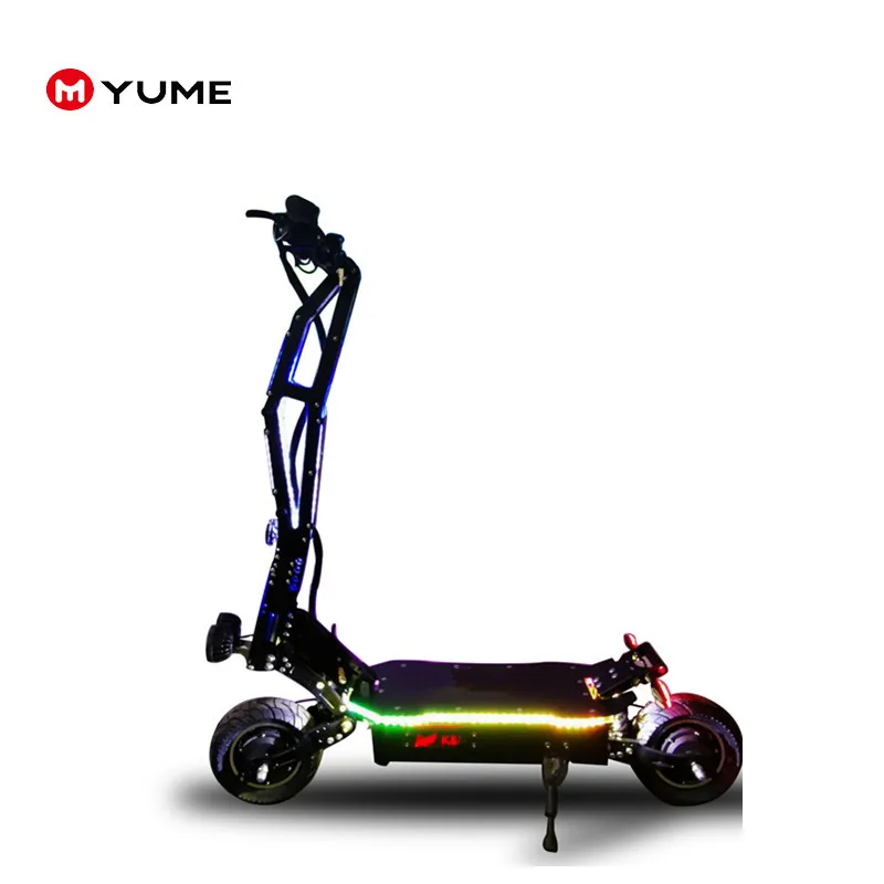 

YUME 11 inch 2500W*2 motor 60V 42AH adult scooters front C shock air suspension Electric scooter