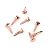 2019 Professional manufacture rose gold metal 8*25mm clips paper fastener split pin large brads