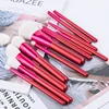 Newest OEM Makeup Brushes 12pcs Goat Hair Wood Handle Foundation Blush Contour Powder Eyeshadow Makeup Brushes Set with OEM Logo