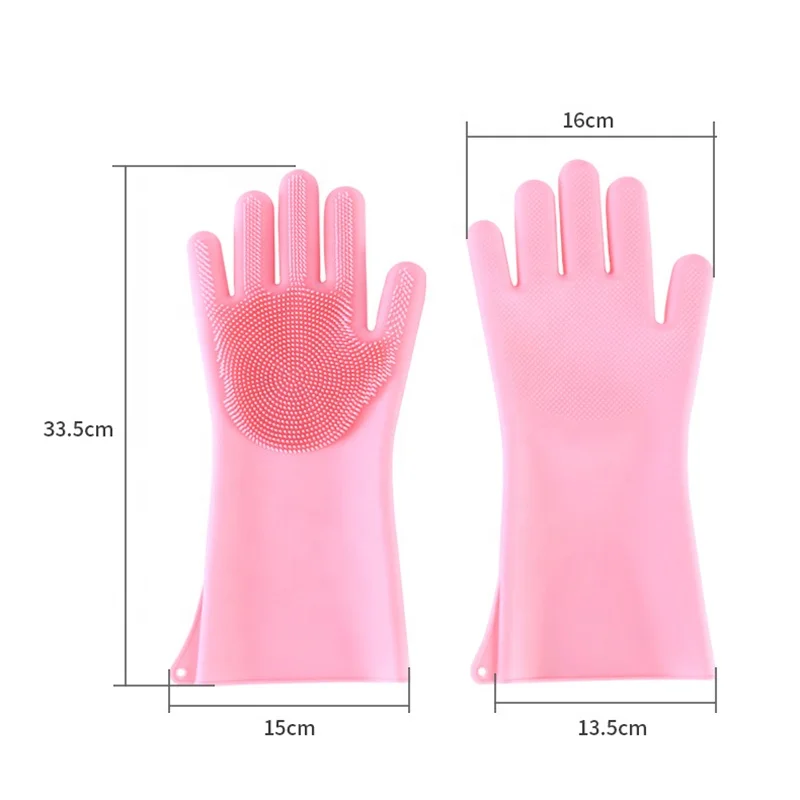 
Hot popular newest silicone washing dishwashing brush glove 