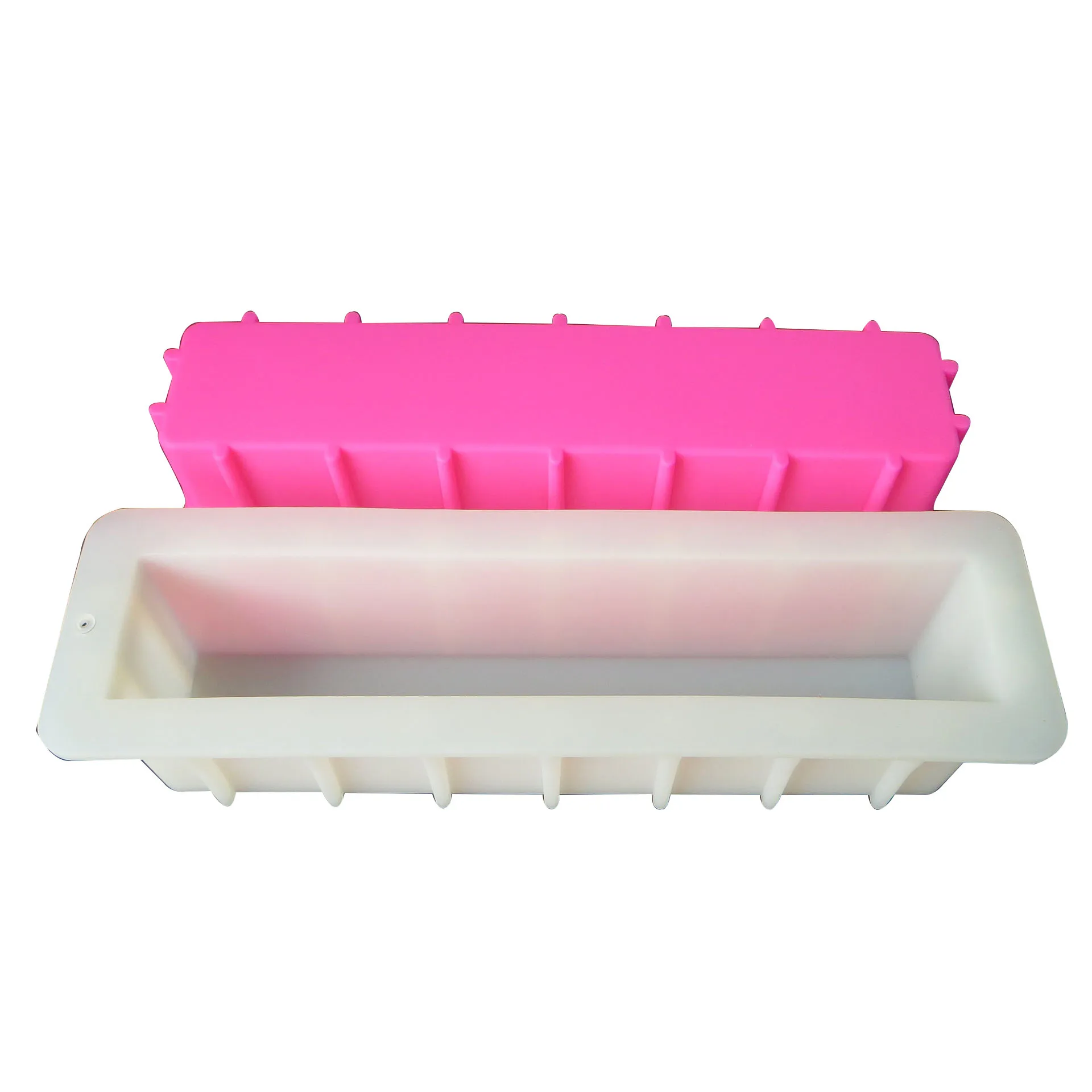 

Food grade Baking Mold Loaf Soap silicone mold silica gel 12" Tall and skiny moulds Toast Mousse Cake Tools Swirl Soap Mould, Pink/random/customize according to the buyer
