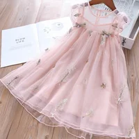 

toddler baby girls tulle dress Sequined flower girl's clothing boutiques children clothes wholesale bulk lots kids frock