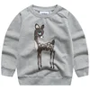 OEM Design Wholesale Kids French Terry Hoodie Children Screen Printing Crewneck Pullover Sweatshirt