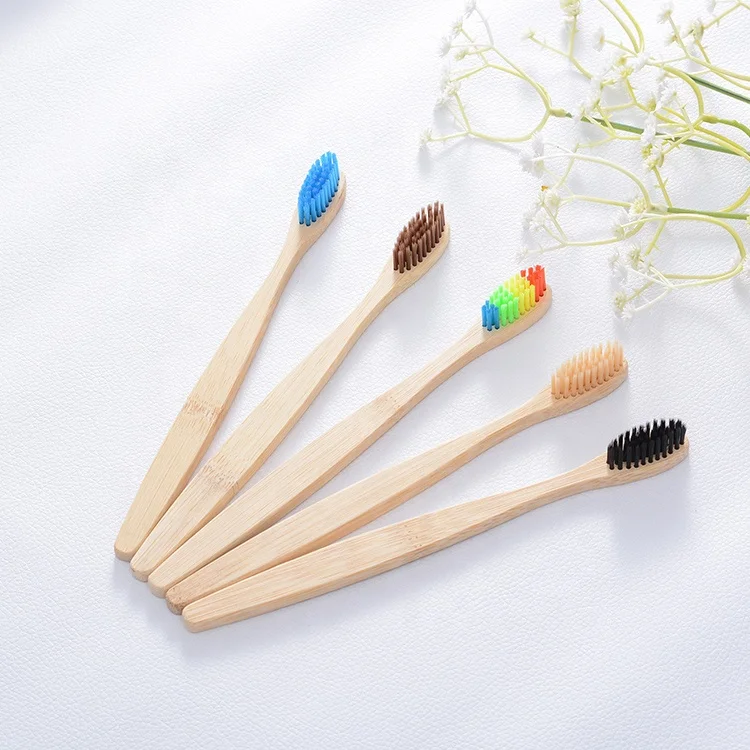

2019 bamboo products bamboo charcoal toothbrush 100% organic bambu bristle toothbrush