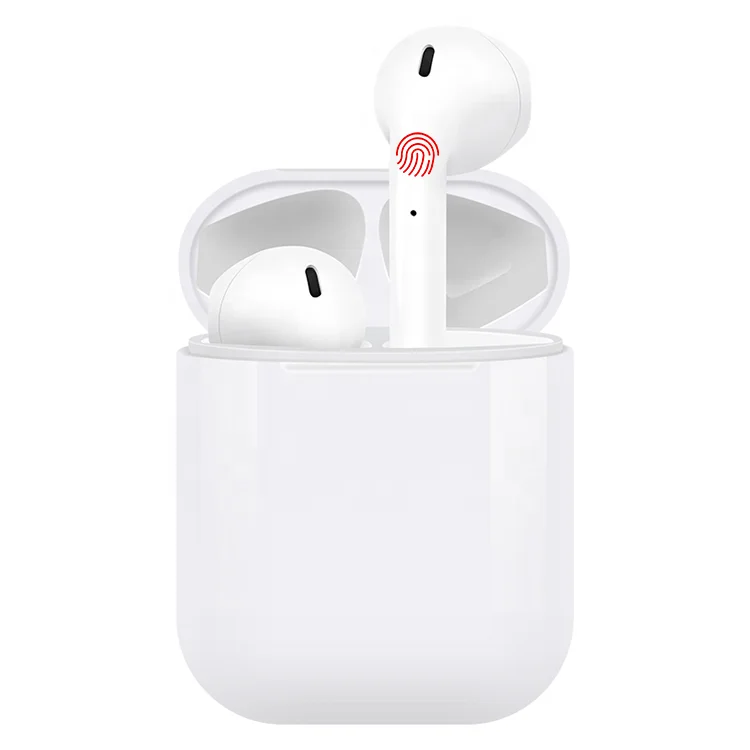 

2019 trending amazon i10tws wireless ear pods 1:1 custom earphone for iphone apple, Black;white;gold;pink;red