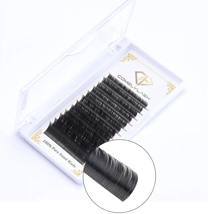 

Wholesale Customized Individual Eyelashes Packaging Mink Lashes, Natural black