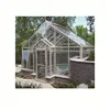 Top window grass fence Luxurious aluminum sunroom kits earthquake proof house Gable Conservatory manufacturer