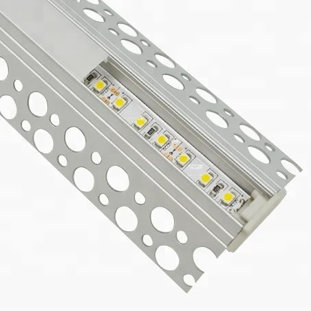 Trimless LED profiles, anodized silver alu profile, led corner channel for strips light