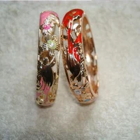 

WIIPU Beautiful Hollow Out Cloisonne Bracelet