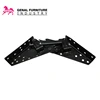 Black metal furniture fittings design folding bed bracket hinge
