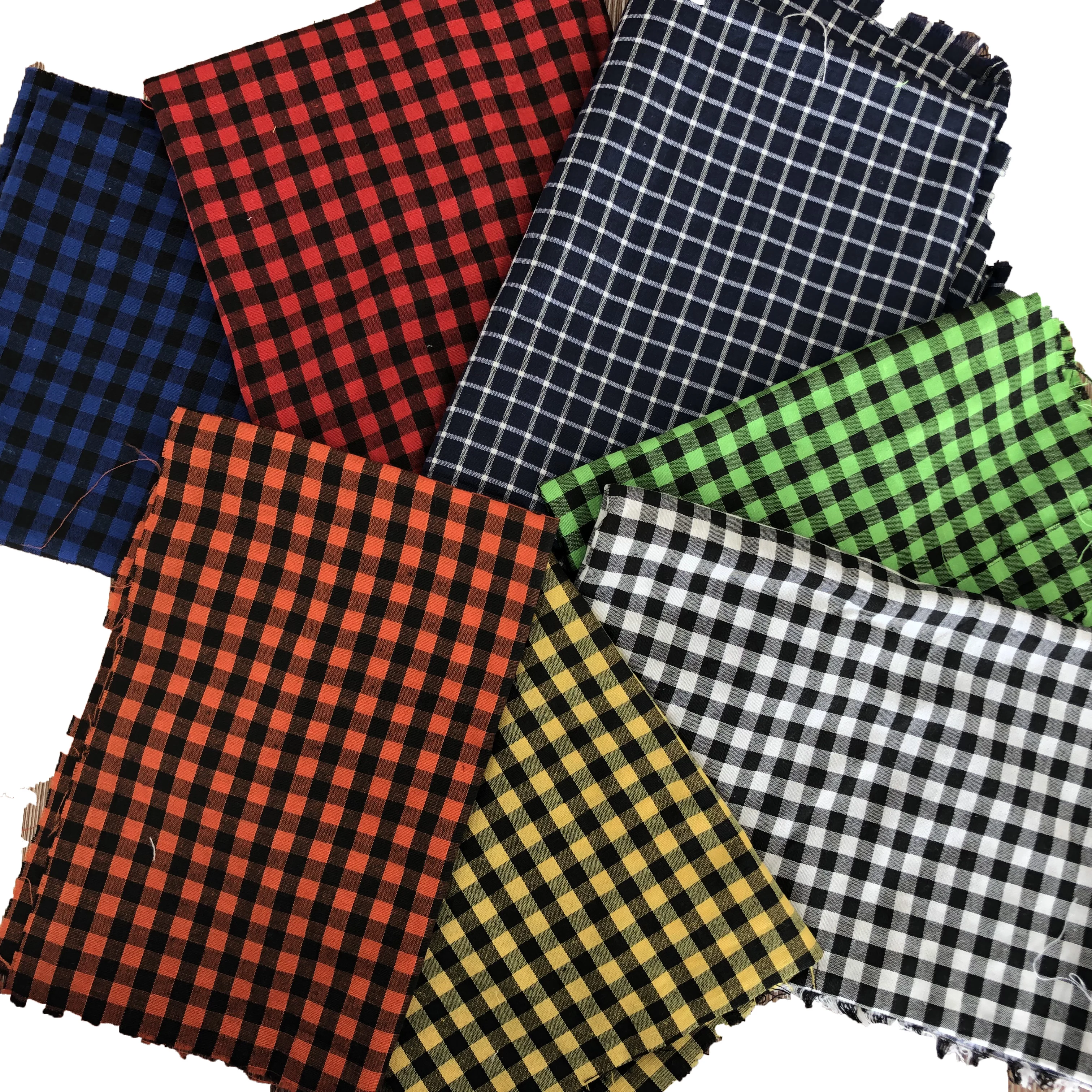 
Wholesale best selling cheap TR polyester Rayon woven small check shirt fabric 