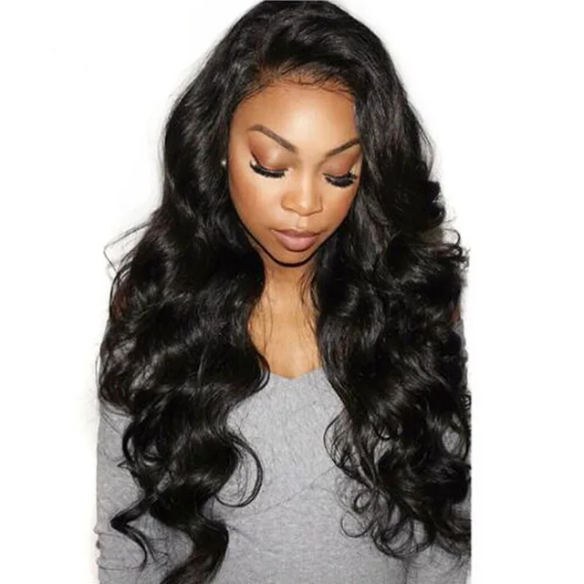 

360 full lace wig with baby hair black women, 180%Density Brazilian Virgin body wave Curly 360 lace wig with baby hair free ship