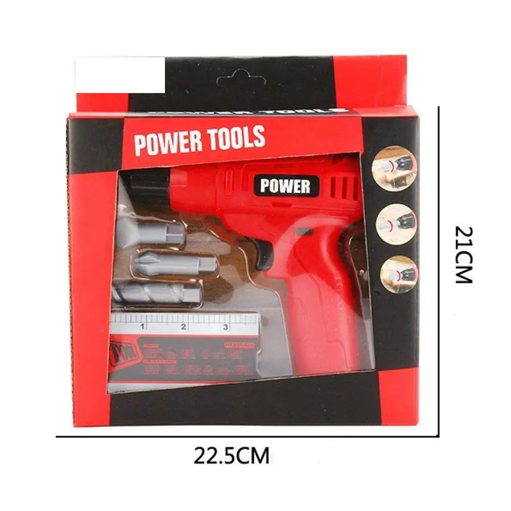 
Power Tools Mini Toy Drill Set 3 Drill Bits 