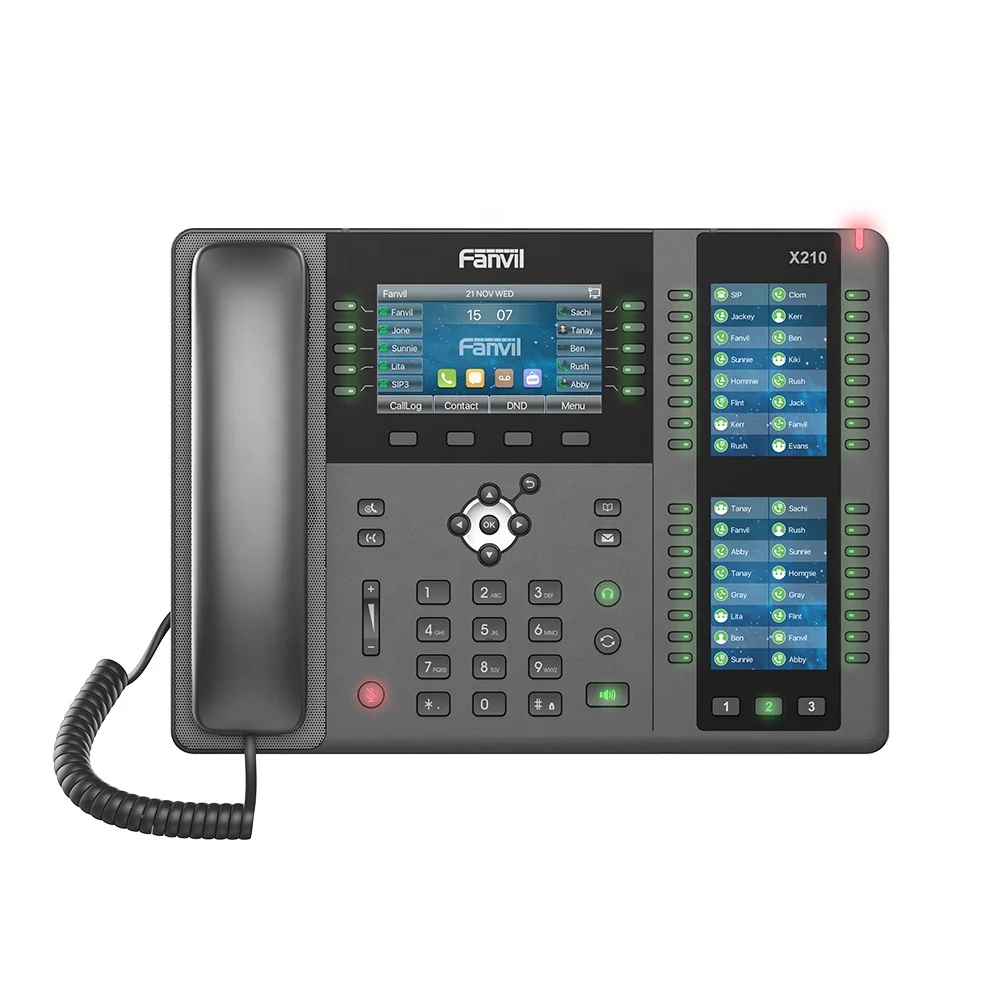 

New Arrival 3 Color Display X210 Fanvil High-End Enterprise IP Phone With 106 DSS Keys