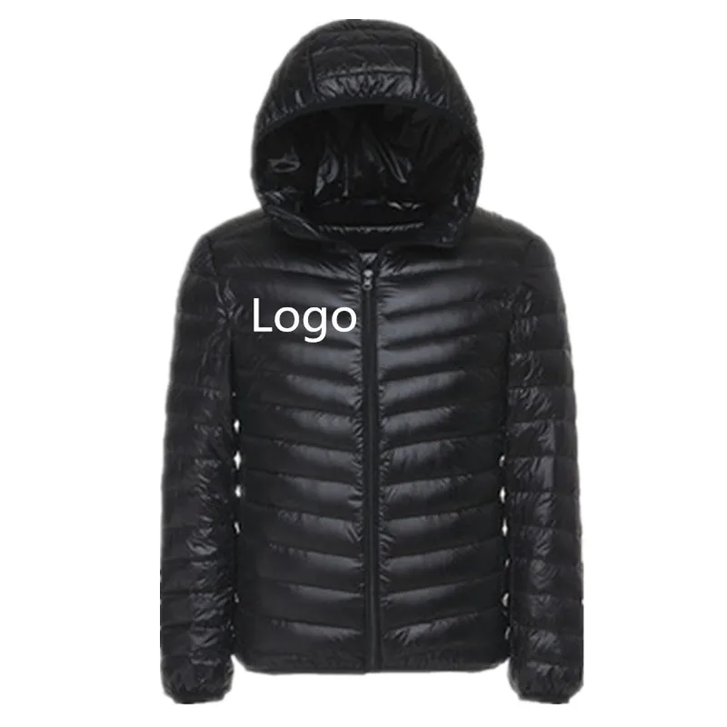 

High Quality Men's Light Down Jacket With Hood Windproof Ultralight Men's Feather Down Jacket