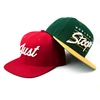 hot sale custom 3d embroidery letters High Crown snapback hats for small heads
